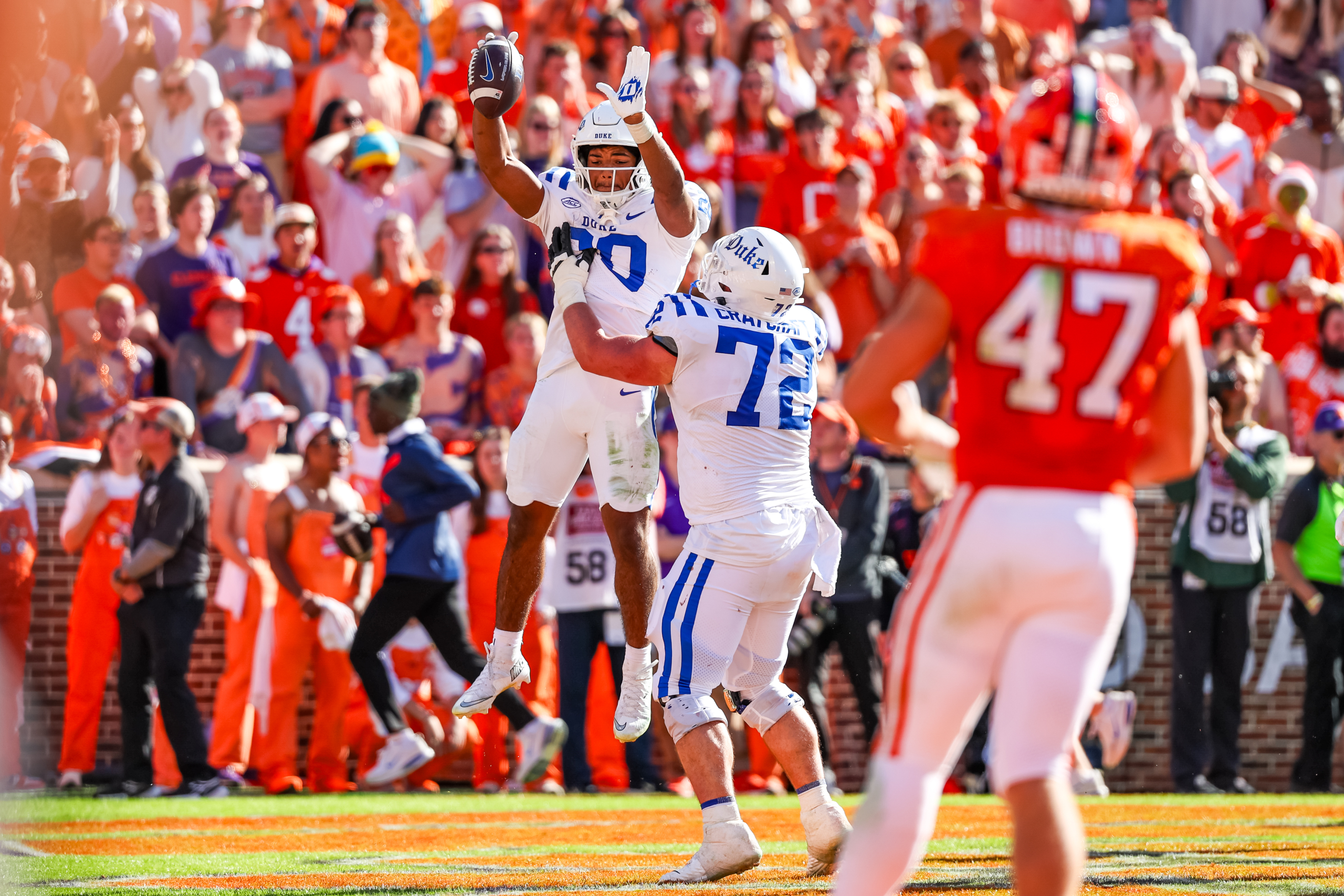 Nate Sheppard’s 3-yard TD, Duke’s 2-point conversion stun Clemson 46-45