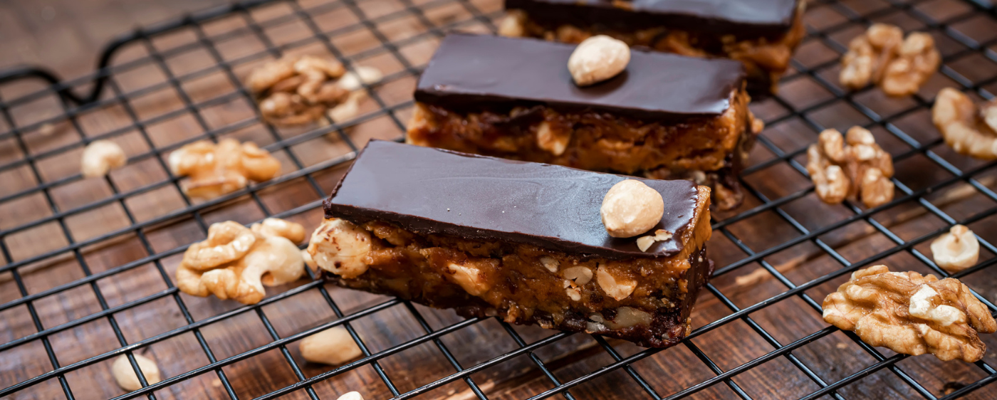 Homemade Snickers Bars