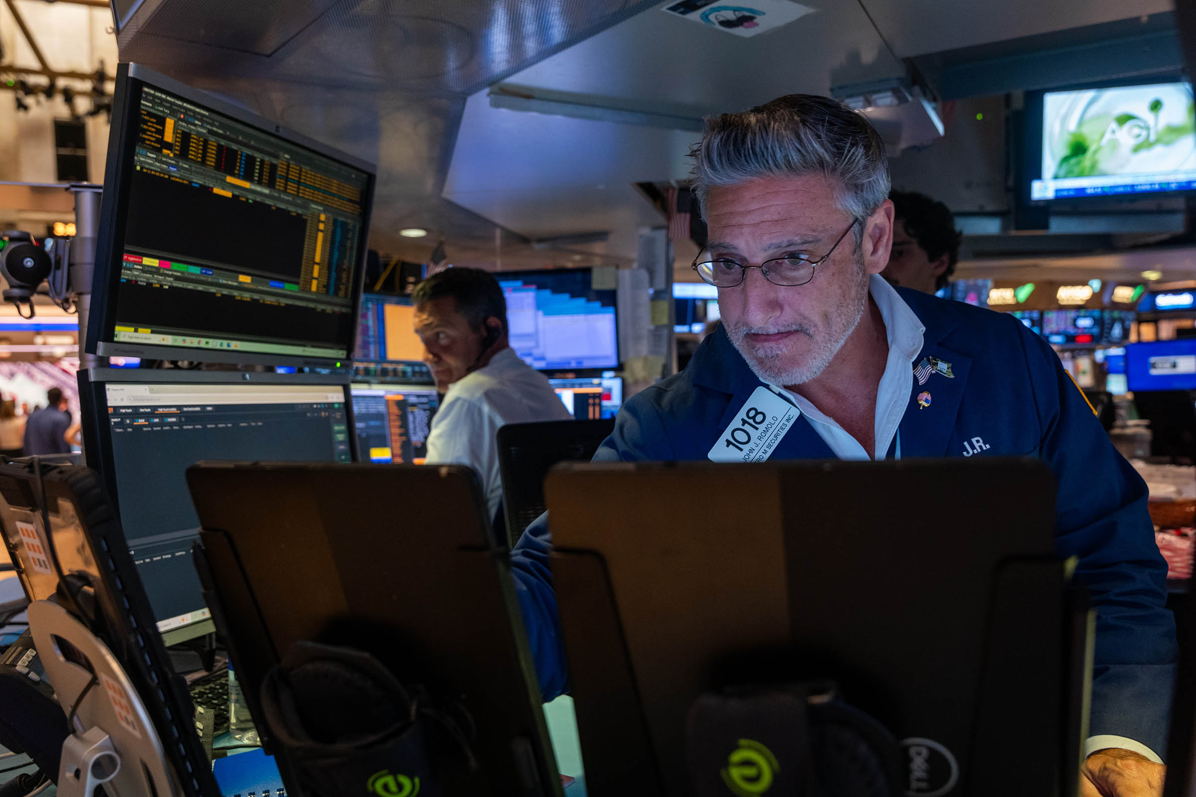 Most US stocks fall, but Nvidia keeps Wall Street near records