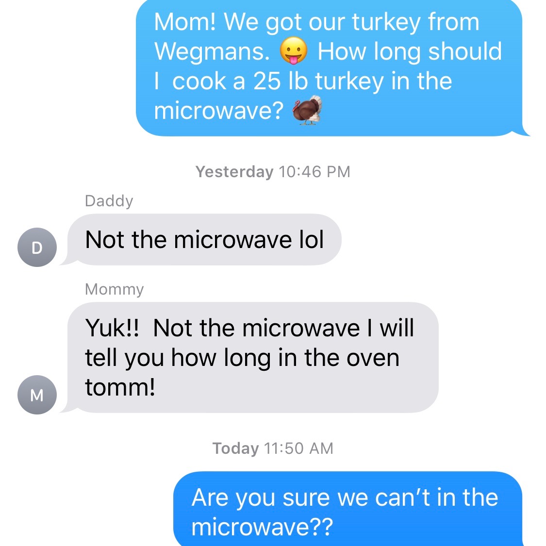 Digital Dani does the Thanksgiving Text Prank