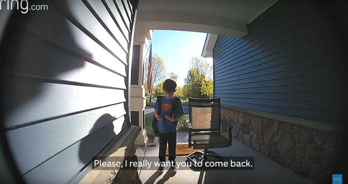 Watch Adorable Kids Leave Doorbell Cam Video Messages for Their Military Dad [VIDEO]
