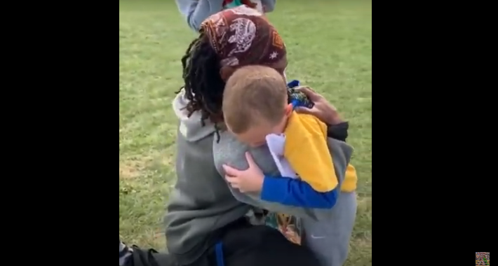 Grateful Child Tears Up While Reading a Letter to His Coach [VIDEO]