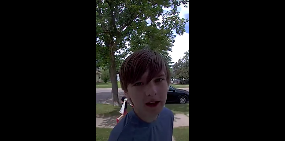Awesome Child Spreads Positive Message on Doorbell Cam [WATCH]
