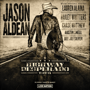 Jason Aldean: Highway Desperado Tour 2024-Fri • Aug 30, 2024 • 7:30 PM Jiffy Lube Live, Bristow, VA