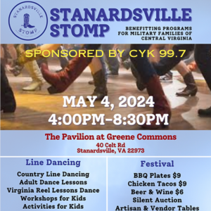 2024 Stanardsville Stomp! 05/04/2024 04:00 PM – 08:30 PM