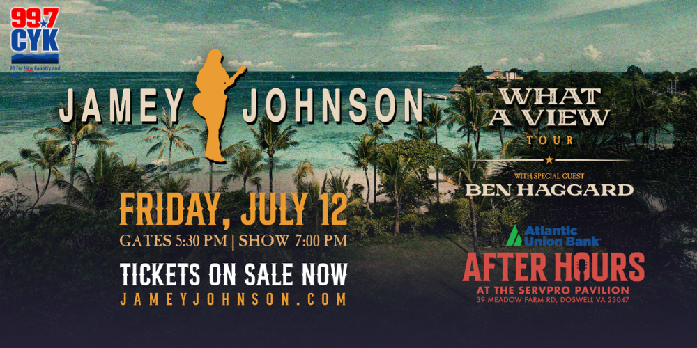 Jamey Johnson: What A View Tour-July 12, 2024 7:00 PM at Atlantic Union Bank After Hours ∣ SERVPRO Pavilion ∣ Doswell, VA