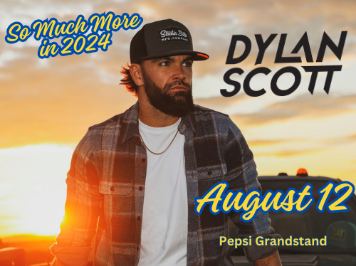 Dylan Scott with Special Guest Tyler Farr: Monday, August 12th at 7:00 p.m. at Rockingham County Fair