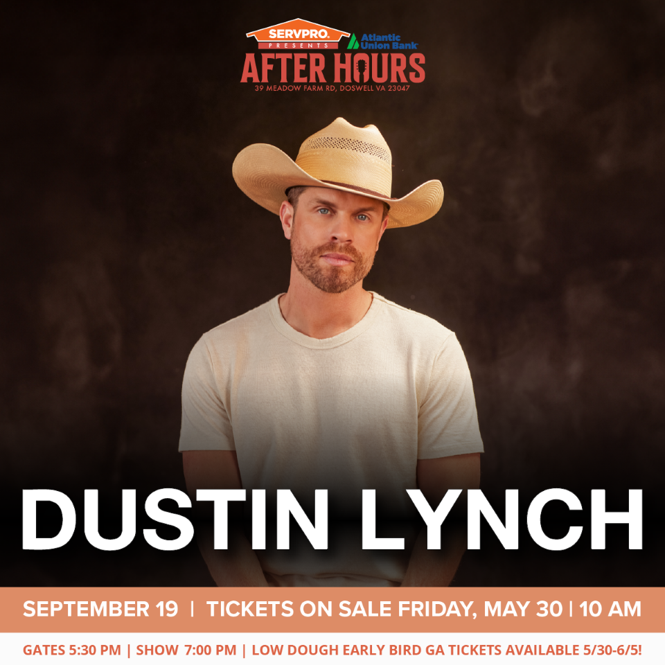 Dustin Lynch-Friday, September 19, 2025. Atlantic Union Bank After Hours ∣ Doswell, VA