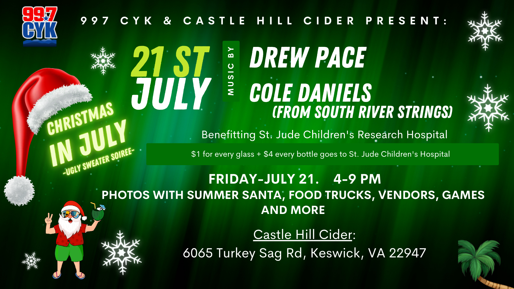 The Christmas in July Ugly Sweater Soiree: July 21st