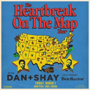 Dan + Shay’s Heartbreak On The Map Tour with Ben Rector: John Paul Jones Arena on Friday 3/1