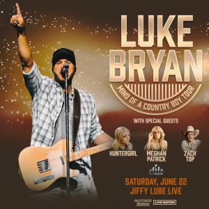 Luke Bryan: Mind of a Country Boy Tour 2024- Sat • Jun 22 • 7:00 PM at Jiffy Lube Live, Bristow, VA