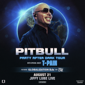 Pitbull: Party After Dark Tour- Wed • Aug 21 • 8:00 PM at Jiffy Lube Live, Bristow, VA