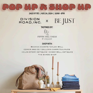 Pop Up & Shop Up | Saturday, Aug. 24th | 10am-6pm