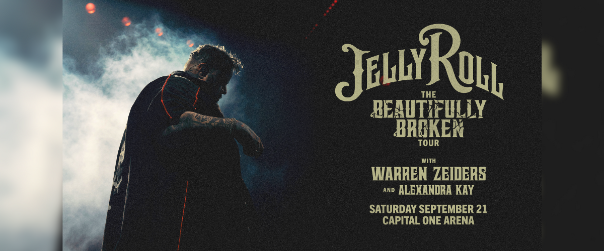 Jelly Roll | The Beautifully Broken Tour |  Saturday, Sept. 21st, 7pm | Capital One Arena