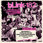 blink-182’s Missionary Impossible 2025 tour is coming to Veterans United Home Loans Amphitheater at Virginia Beach on 9/4
