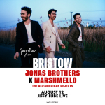 Jonas Brothers -with Marshmello & The All-American Rejects at Jiffy Lube Live on August 12.