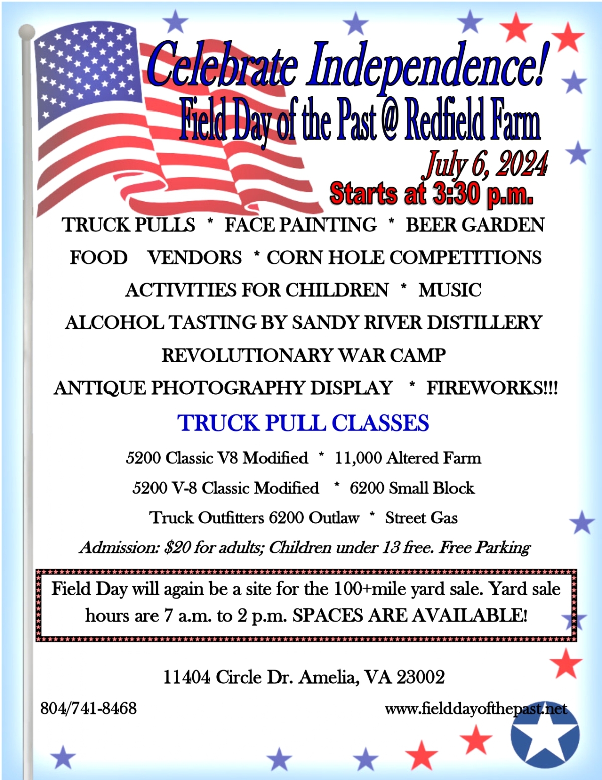 Celebrate Independence! Field Day of the Past at Redfield Farm July 6