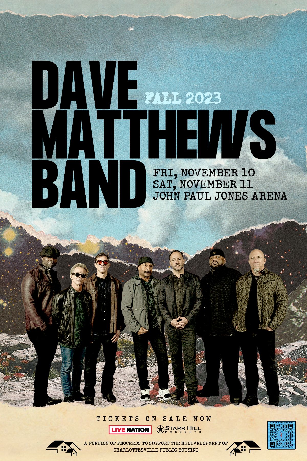 DAVE MATTHEWS BAND: November 10, 2023 – November 11, 2023 @ 7:30pm at John Paul Jones Arena