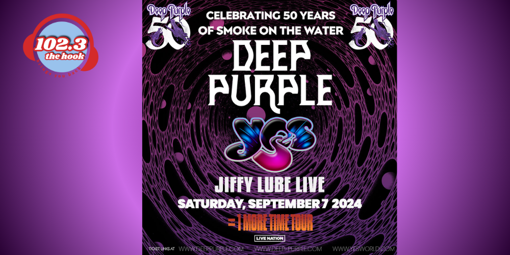 Deep Purple = 1 More Time Tour is coming to Jiffy Lube Live with special guests Yes on Saturday, September 7!