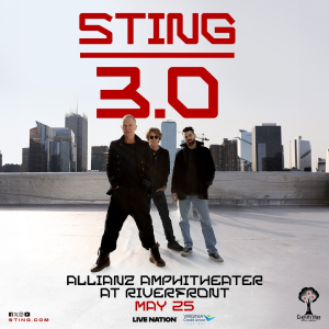 STING is coming to Allianz Amphitheater at Riverfront in Richmond on 5/25/26 for the STING 3.0 Tour!