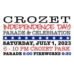 Crozet Independence Day Parade and Celebration: July 1, 5pm-10pm