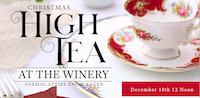 Christmas High Tea at the 1620 Winery