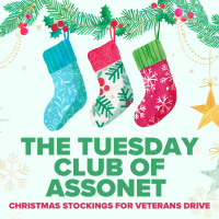The Tuesday Club of Assonet’s Christmas Stockings for Veterans Drive