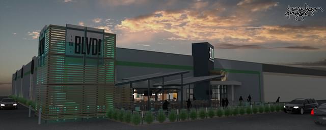 The BLVD, a multiplex entertainment complex, opens next month on Buck Owens Boulevard