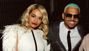 Rita Ora And Chris Brown On Kimmel