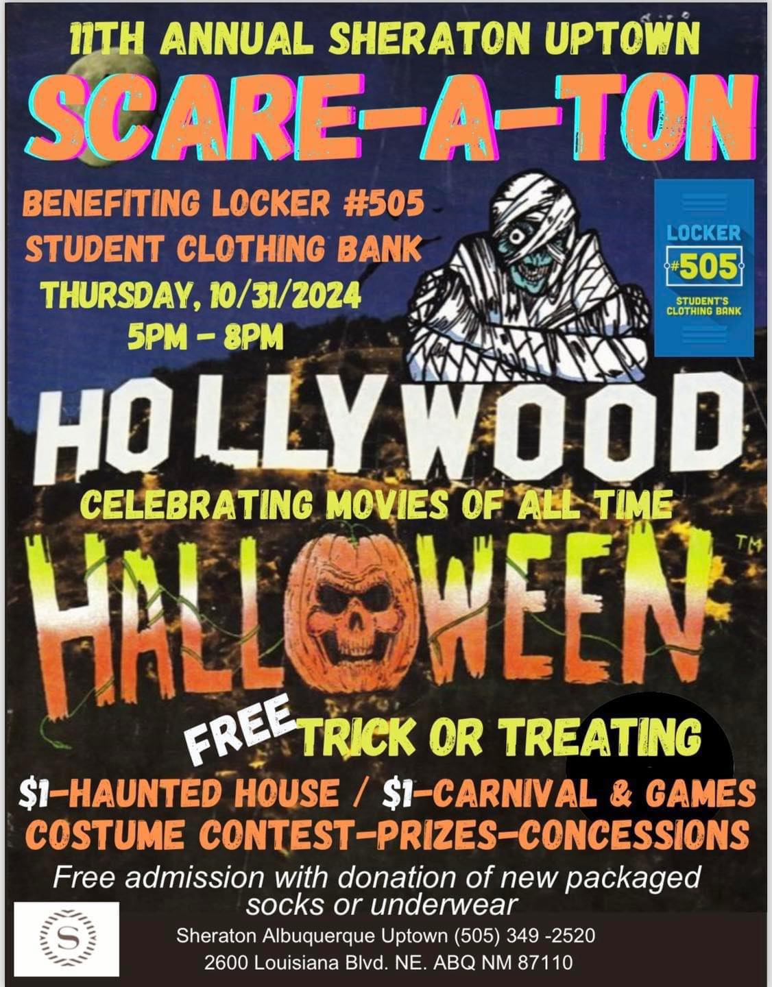 Locker 505 Student Clothing Bank “Scare-A-Ton”