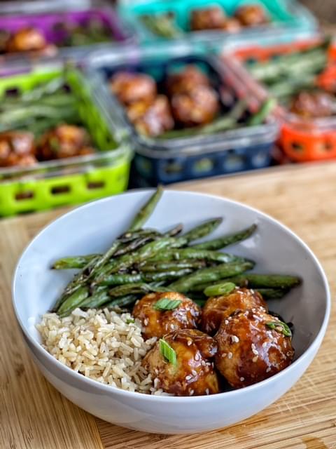 Asian Glazed Turkey Meatballs