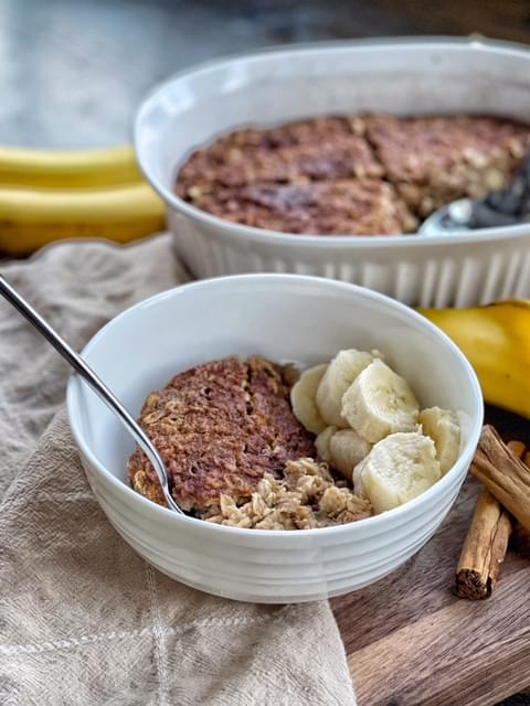 Maple Cinnamon Baked Oatmeal