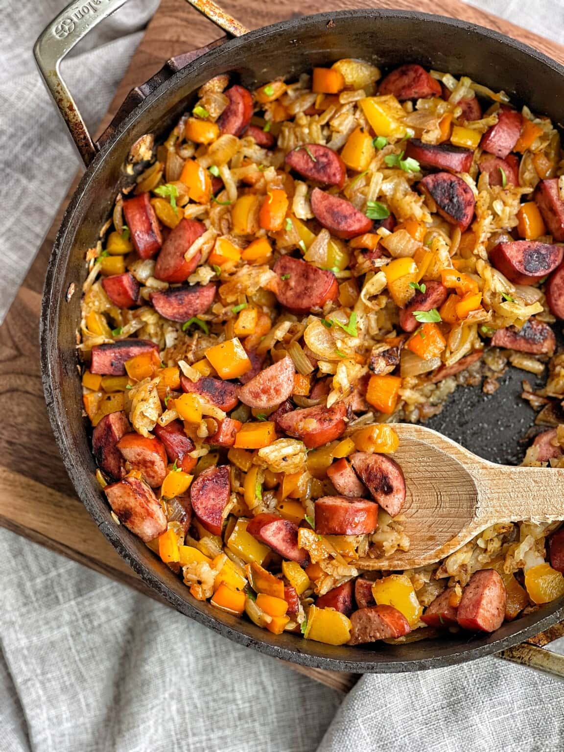 One Pan Kielbasa Hash