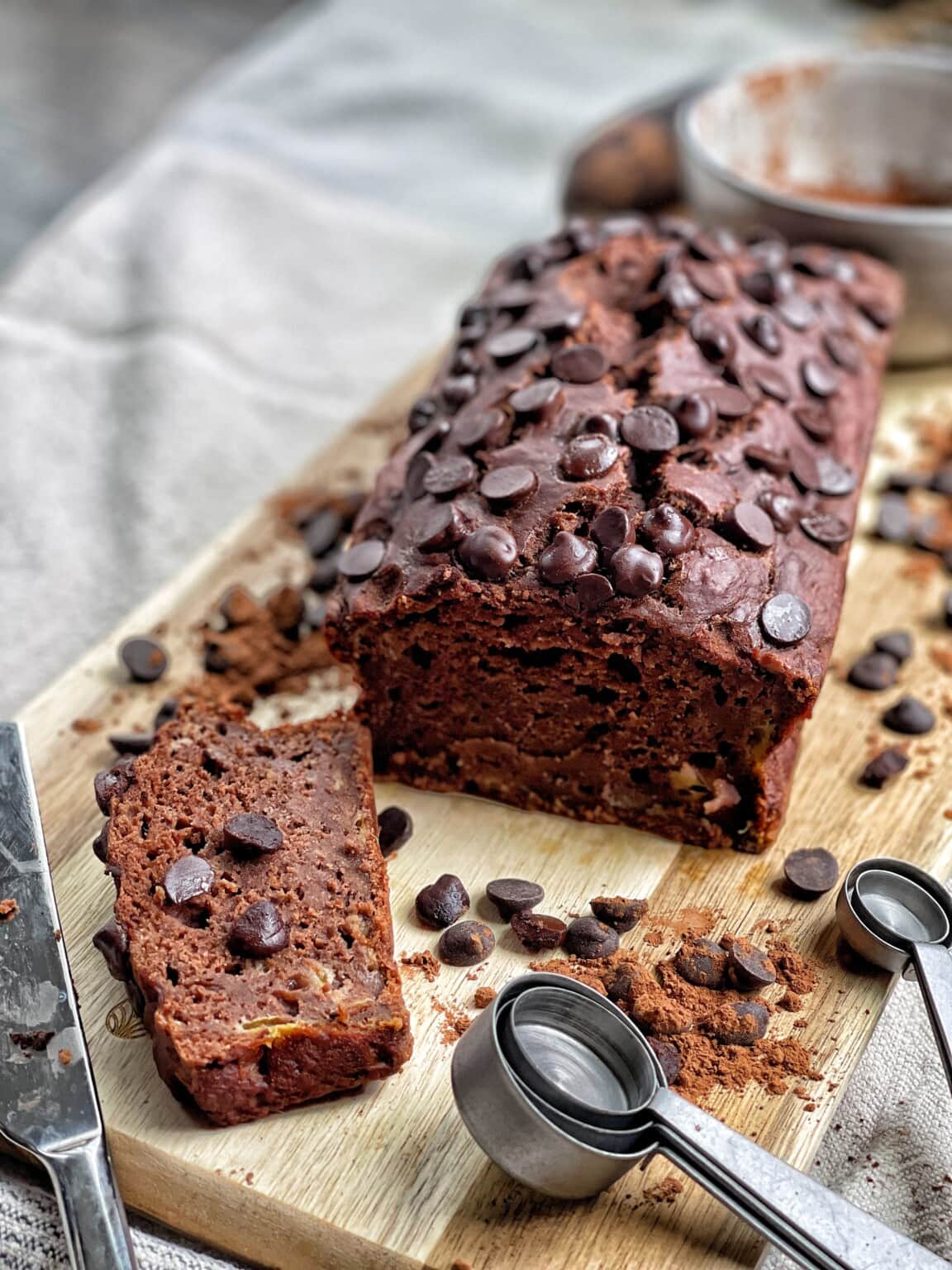 Skinny Chocolate Banana Bread