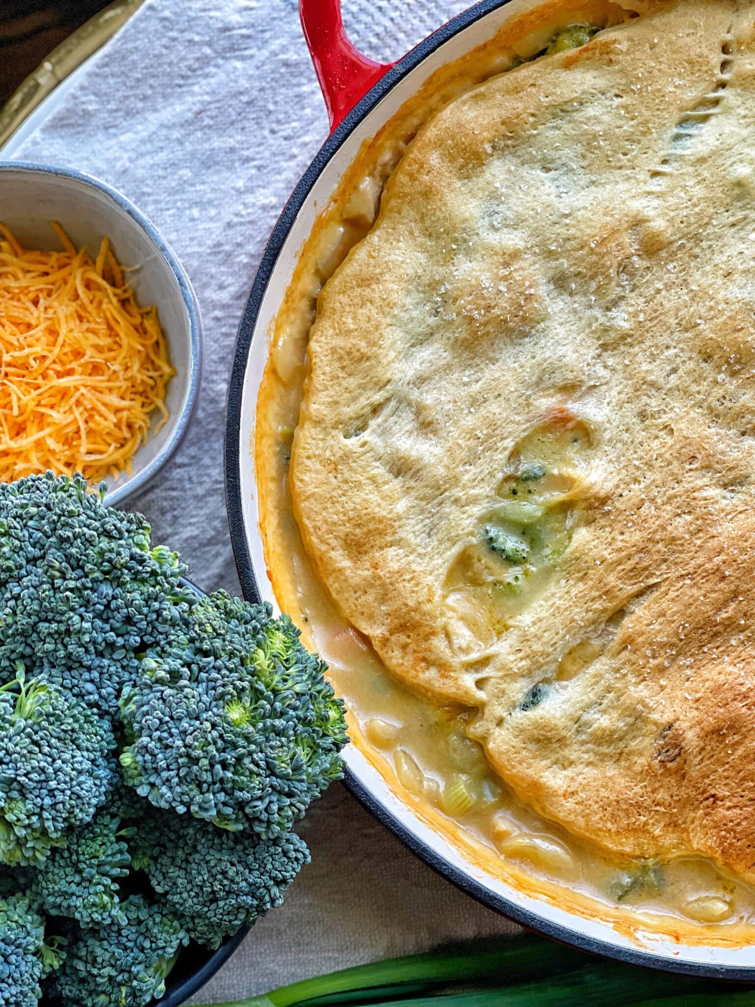 Healthy Cheesy Broccoli & Chicken Casserole