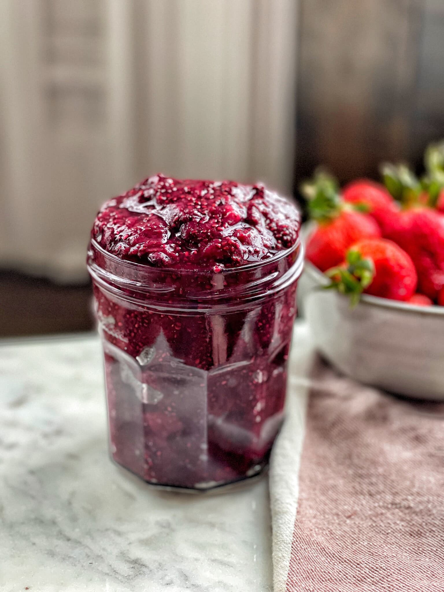 Naturally Sweetened Mixed Berry Chia Jam