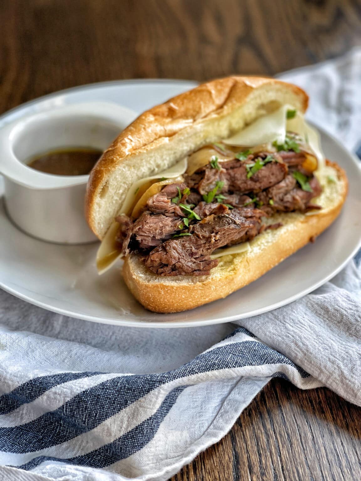 Slow Cooker French Dip Sandwiches