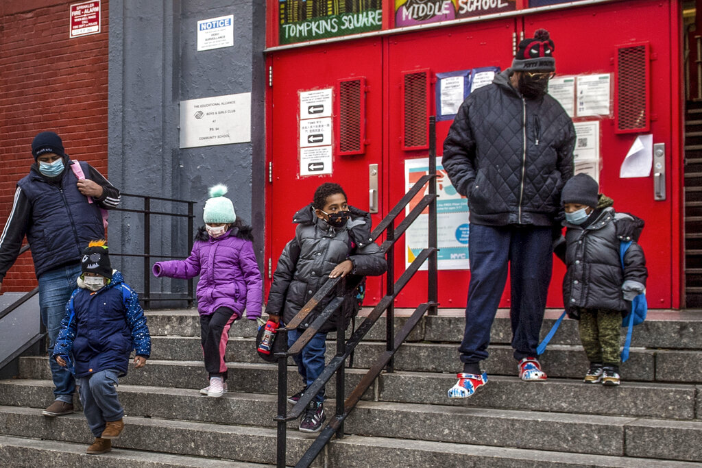 New York City ends school mask rule for children aged 2 to 4