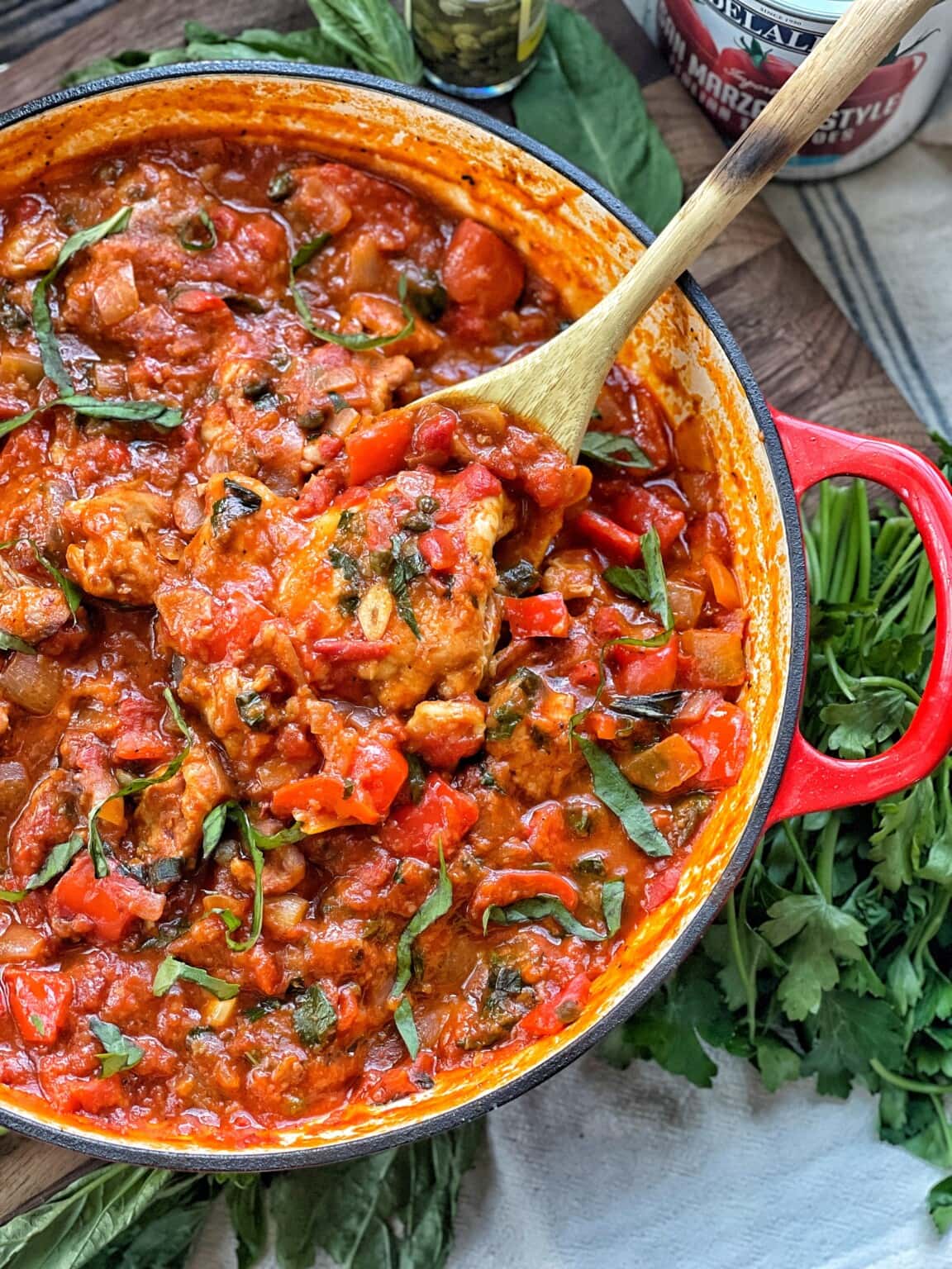 Healthy Chicken Cacciatore