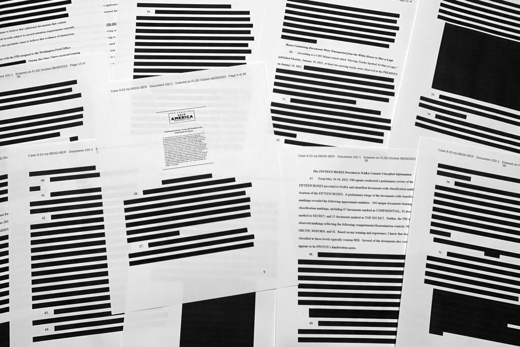 Justice Dept. releases redacted Mar-a-Lago search affidavit