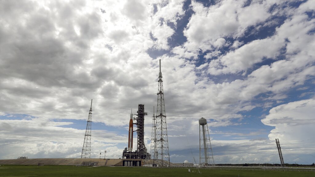 NASA scrubs launch of new moon rocket after engine problem
