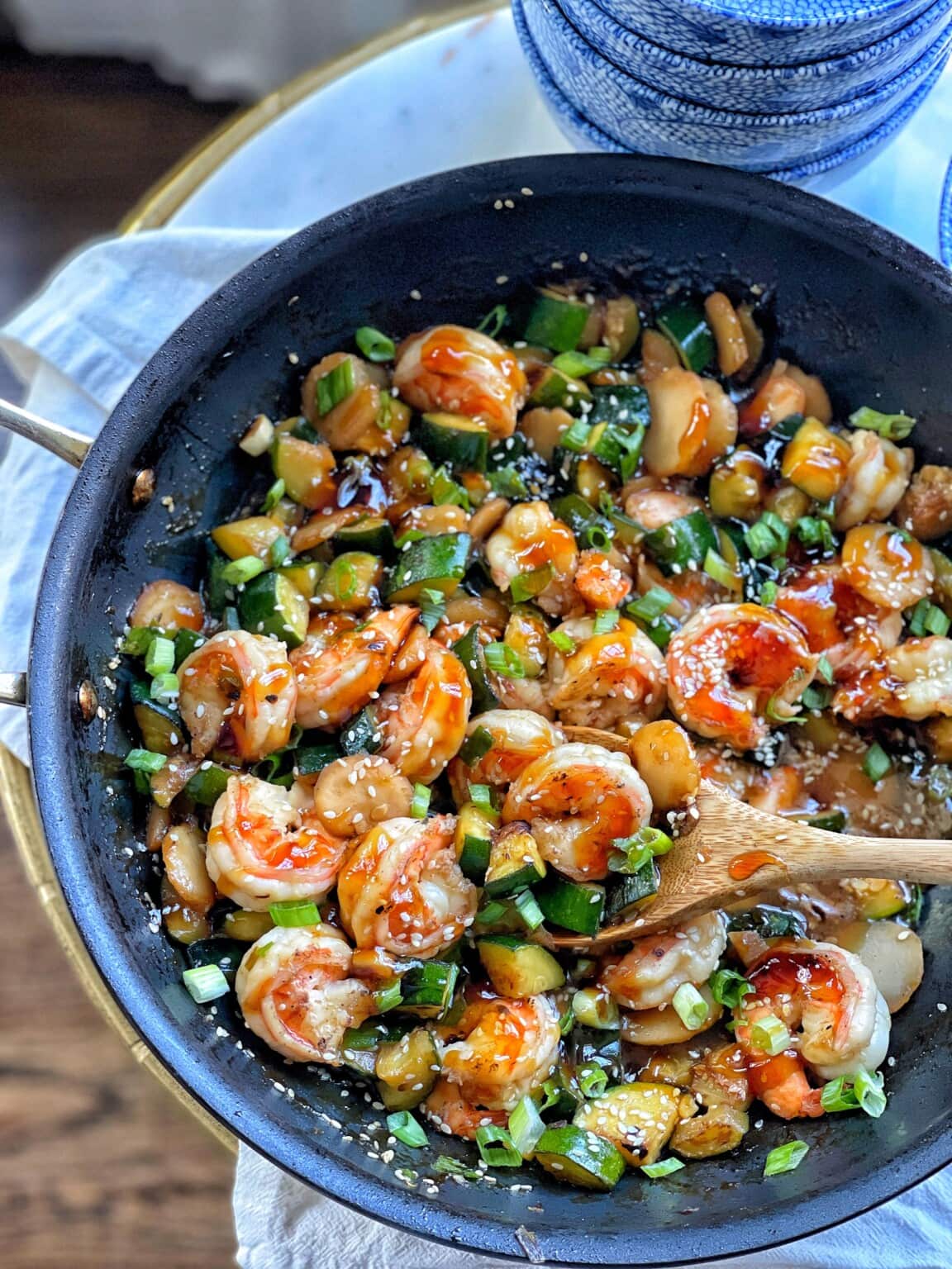Shrimp and Zucchini Stir Fry