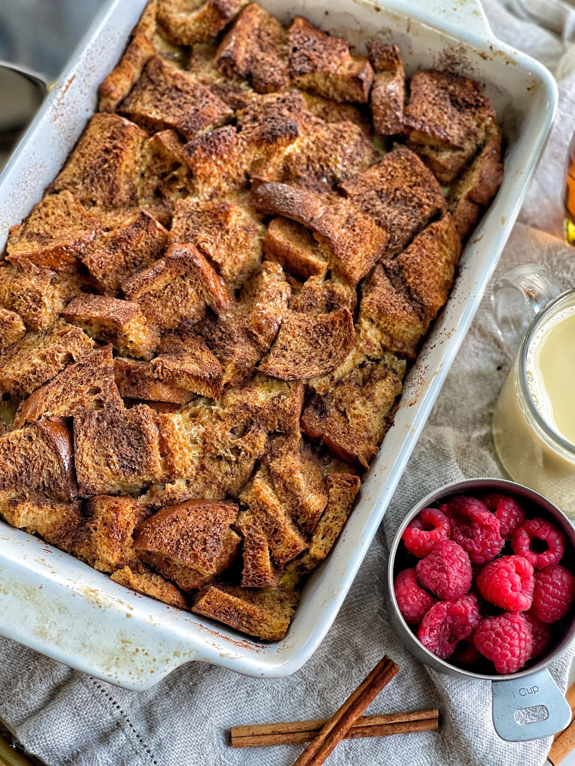 Lightened Up Spiced French Toast Bake