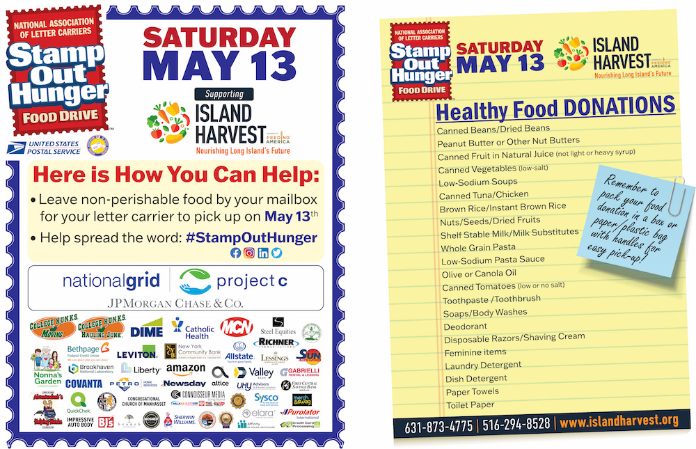 Stamp Out Hunger is back Saturday, May 13