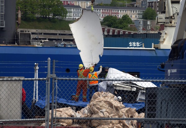 Ship carrying debris from Titan submersible returns to Newfoundland port