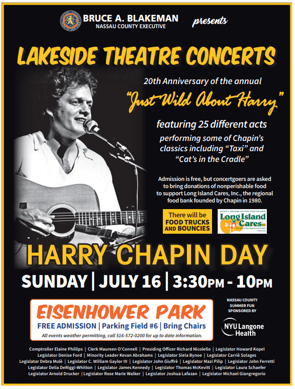 Harry Chapin Tribute concert this weekend