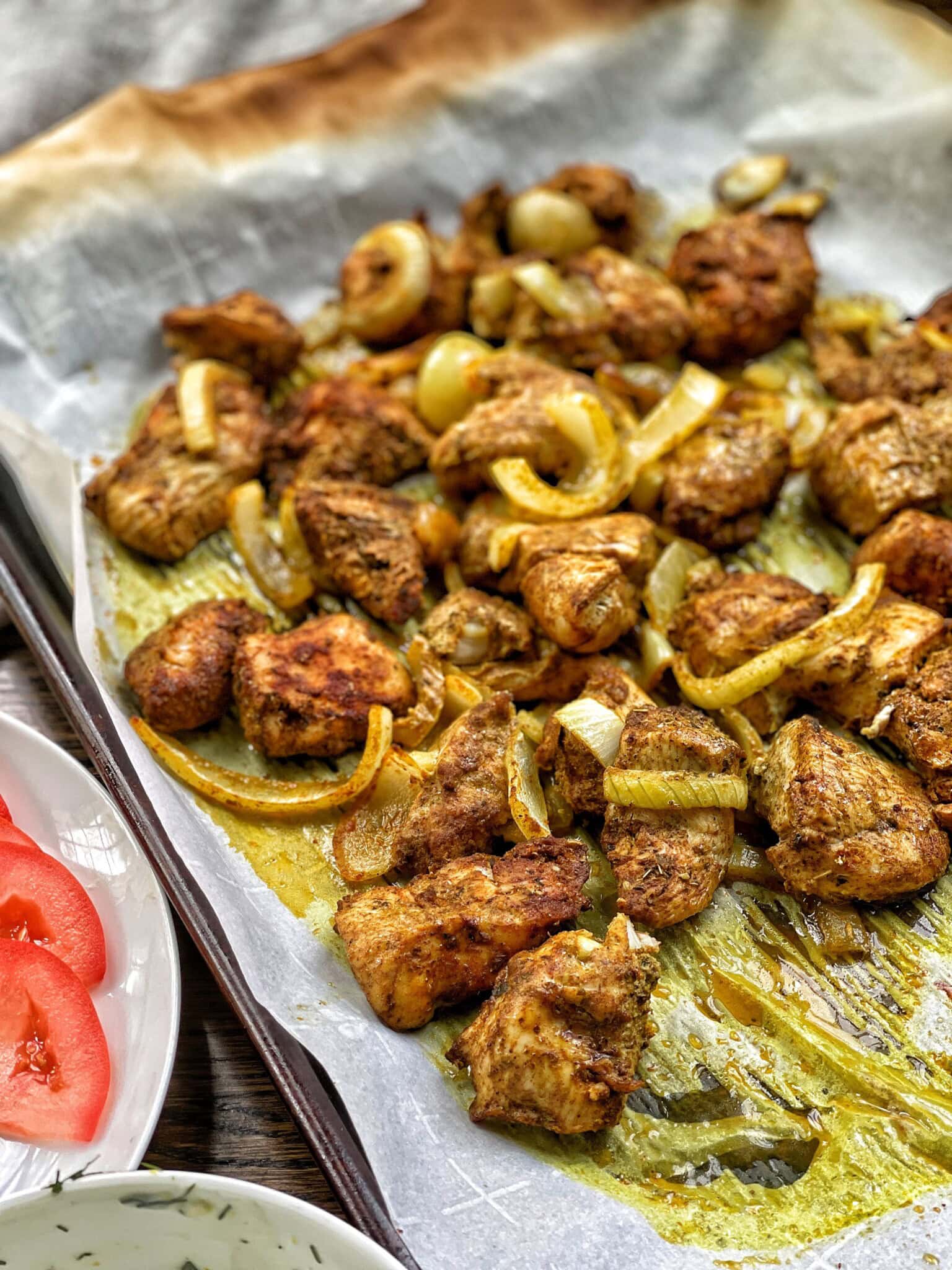 Easy Shawarma-Inspired Sheet Pan Chicken