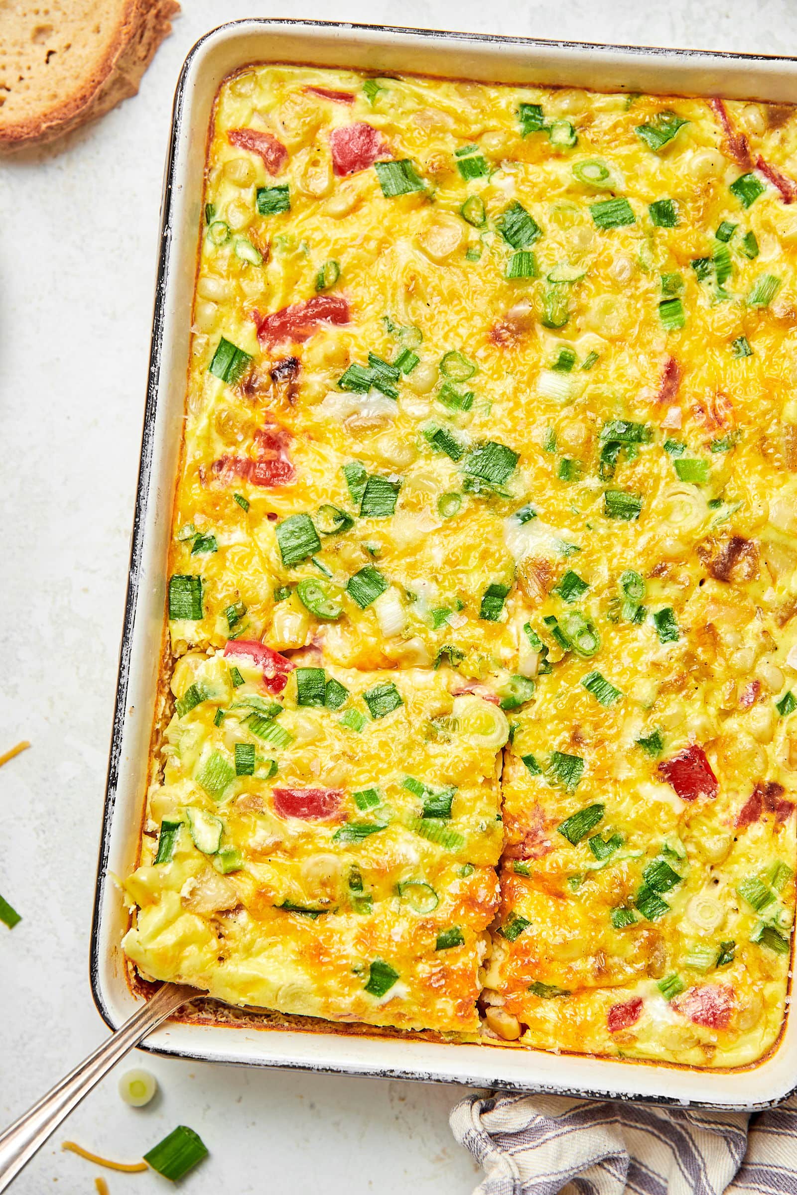 Corn and Cheddar Egg Bake Corn and Cheddar Egg Bake