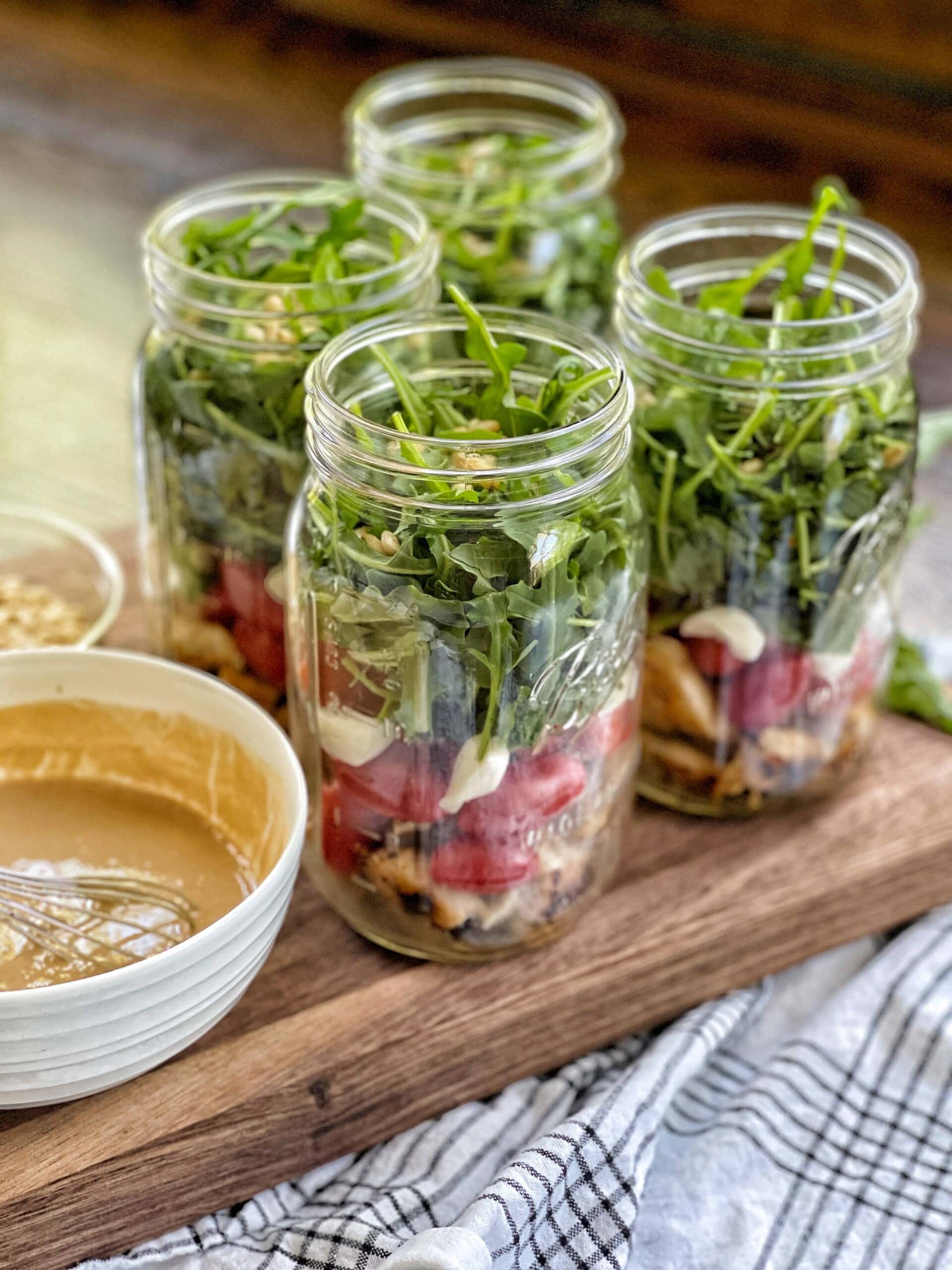Caprese Mason Jar Salads Caprese Mason Jar Salads