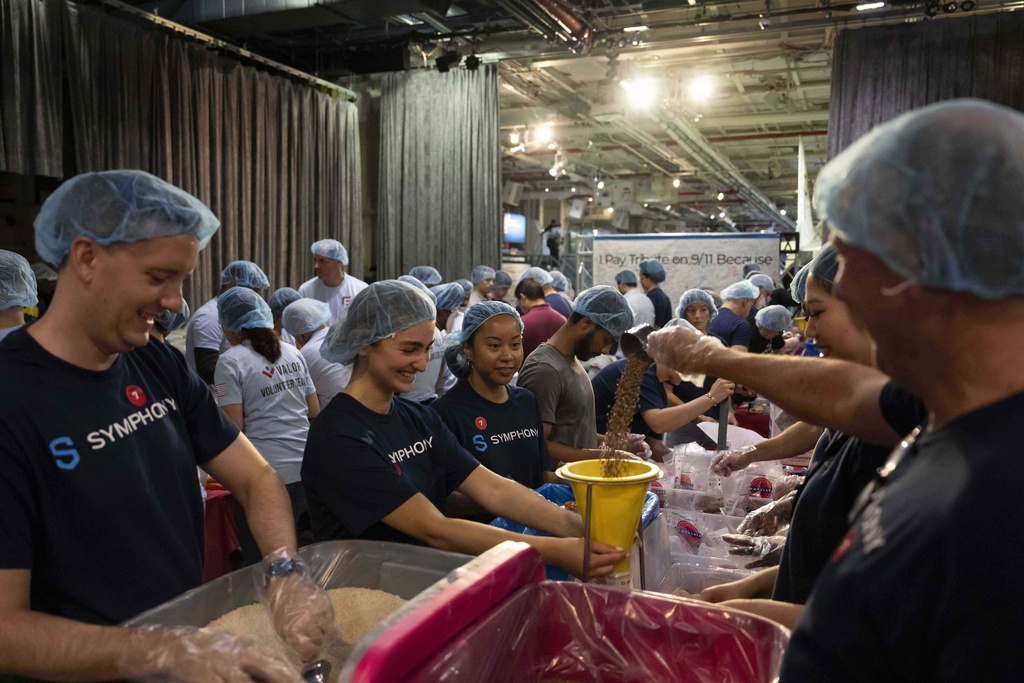 Volunteers prep millions of meals for fellow New Yorkers on 24th anniversary of 9/11 Volunteers prep millions of meals for fellow New Yorkers on 24th anniversary of 9/11